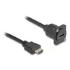 DeLOCK D-Tipa HDMI kabelis vīriešu uz sieviešu 20 cm Photo 2