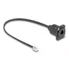 DeLOCK D-Type RJ10 cable plug to jack black 30 cm Photo 2