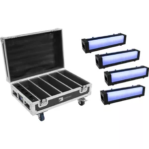 Lighting set EUROLITE AKKU Bar-6 Glow QCL 4x with charging case
