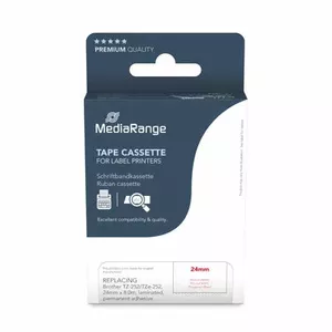Printer Ribbon MediaRange MRBTZ252 Red 2.4 cm 8 m