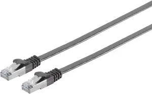 Patch cable U/FTP Cat.7 ShiverPeaks 2.0 m slim, black