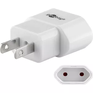 Goobay 45345 power plug adapter Type A Type C Europlug White
