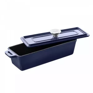 Cast iron baking dish GRAND_FEU FEUSQBLUE red 35.4 x 11 x 11.4 cm