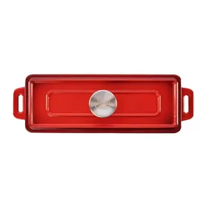 Cast iron baking dish GRAND_FEU FEUSQRED, blue, 35.4 x 11 x 11.4 cm