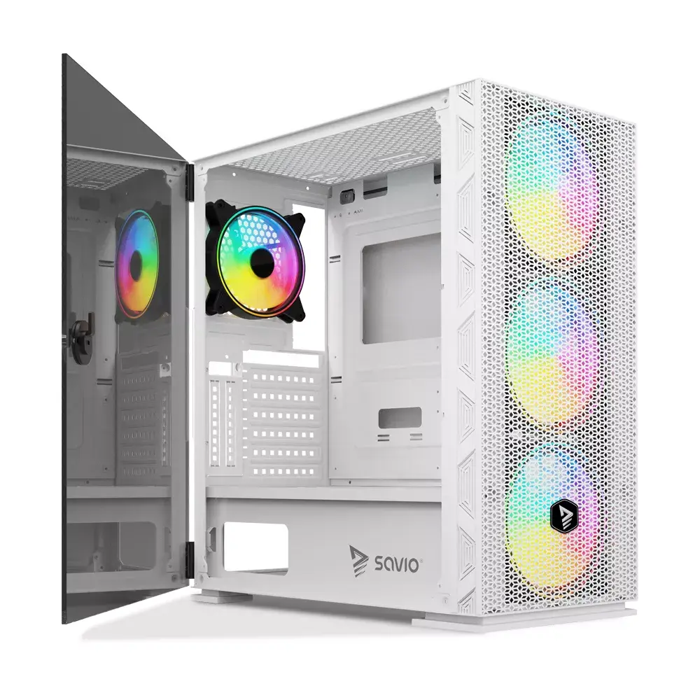Компьютерный корпус Savio Raptor White X1 Photo 2