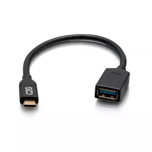 Adapter cables to go C2G29515 USB-C male to USB-A female, USB 3.2 Gen 1 (5 Gbps), black
