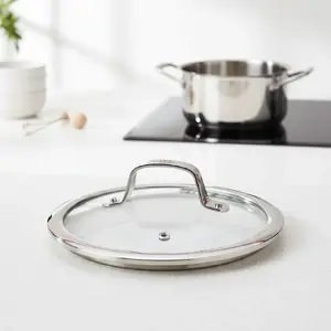 Крышка для сковороды Ballarini 75002-905-0 круглая, сталь и стекло, Ø 32 см, высота 80 мм, стекло 4 мм