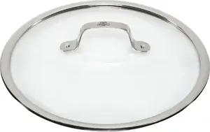 Glass Lid Ballarini VETRO PIANO 30 cm — tempered glass, stainless-steel rim, steam vent