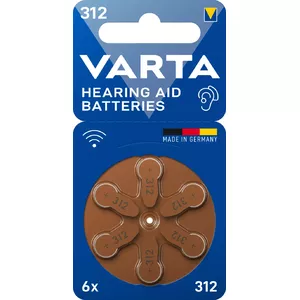 Single-use battery Varta 312 PR41 Zinc-Air 3.45mm 7.8mm 0.5g