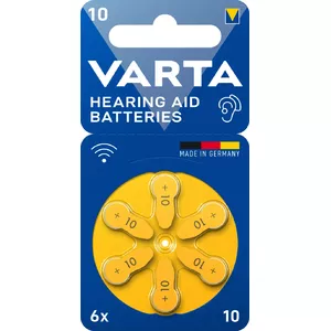 Vienreizējās lietošanas akumulators Varta 10 PR70 Zinc-Air augstums 3.5mm diametrs 5.8mm