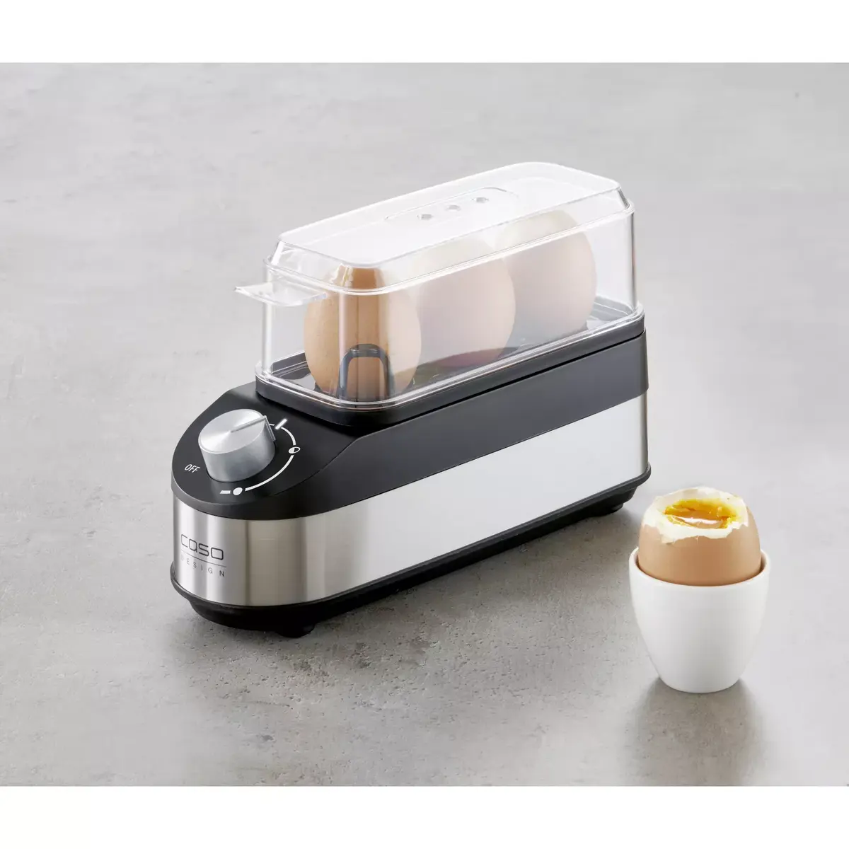 Яйцеварка Caso E3 Black Stainless Steel 210 Вт Photo 4