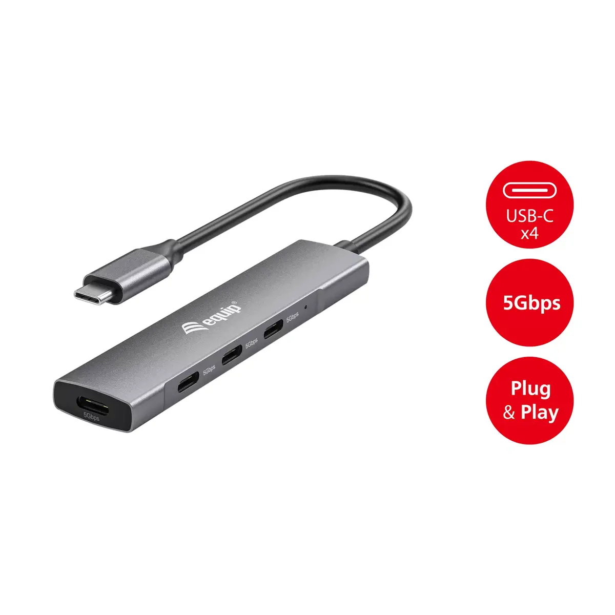 Equip USB-C 4-Port USB 3.2 Gen 1 Hubs Photo 7