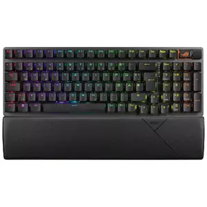 ASUS ROG Strix Scope II 96 Wireless Keyboard Gaming USB RF Bluetooth QWERTZ German Black