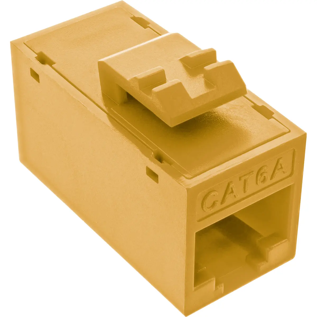 InLine Keystone RJ45 Cat.6A Coupler Yellow 8-Pack Photo 3