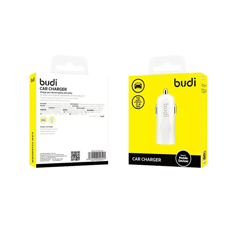 Budi auto USB lādētājs 1x USB 2.4A Photo 3