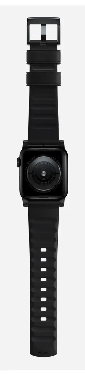 Nomad Active Band Pro Black Leather — viedpulksteņa siksniņa Photo 8