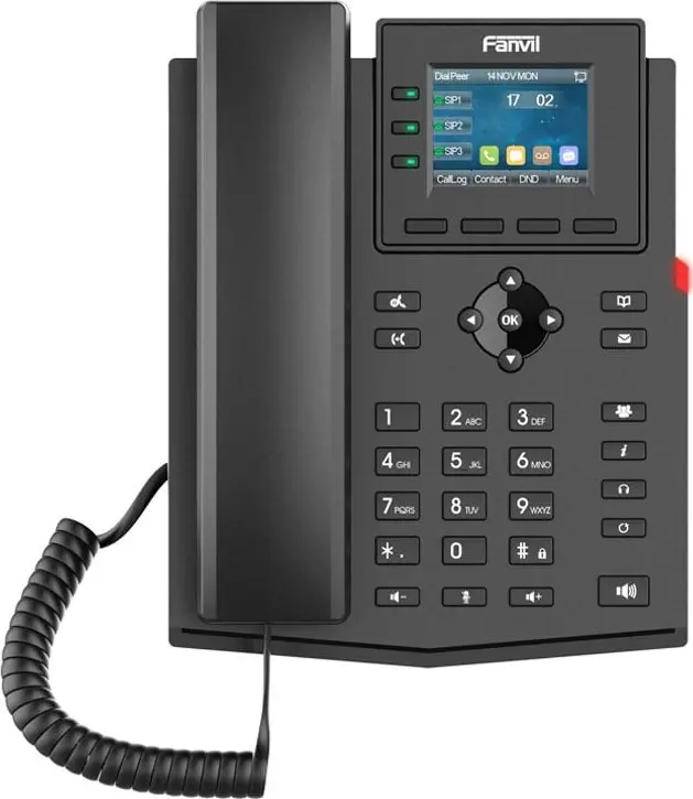 IP telefons Fanvil X303W melns, X303W