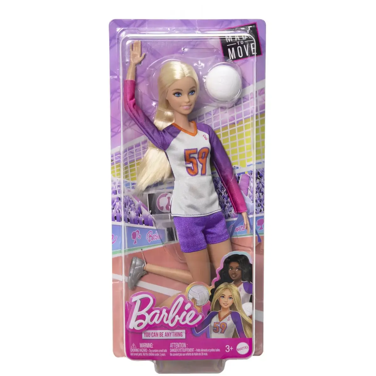 Barbie Made to Move Volejbola spēlētājas lelle Photo 6