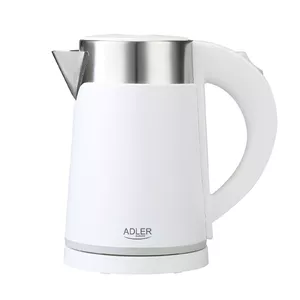 Elektriskais tējkanna Adler AD 1372w — 0,6 L, 800 W, tērauda korpuss, skārienvadība