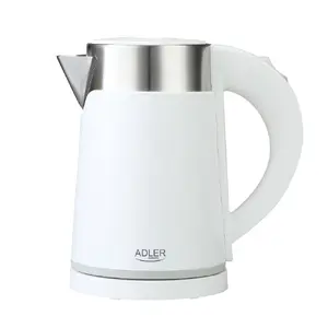 Electric kettle Adler AD 1372w — 0.6 L, 800 W, stainless steel housing, touch control