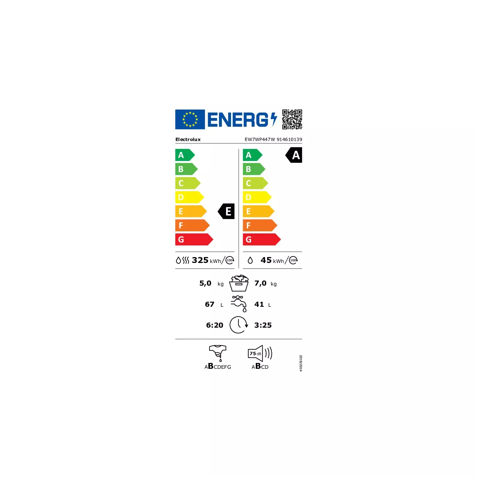 Electrolux EW7WP447W washer dryer 914 610 139 | AiO.lv