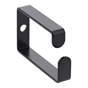 Kabeļu kronšteins InLine 43×70 mm metāla melns — universāls turētājs, 12.3×70×55 mm
