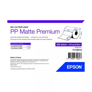 Self-adhesive printer label Epson 7113414 White 7.6x12.7 cm