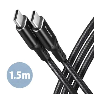 USB kabelis Axagon BUCM-CM10AB 1m USB 2.0 USB C melns