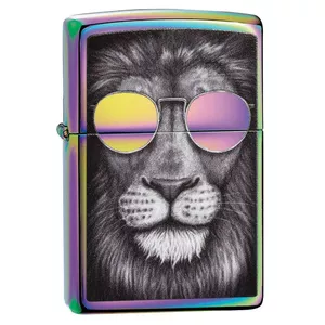 Šķiltavu šķiltava Zippo 151CI407606 — Zippo Lion in Sunglasses pretvēja metāla