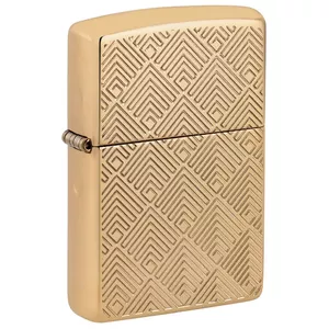 Aizdedzinātājs Zippo 48570 Armor Pattern Design — Zippo vējaizturīgs uzpildāms metāla aizdedzinātājs, matēts hroma pārklājums