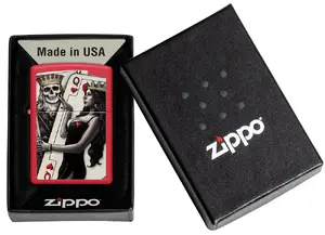Lighter Zippo 48624 Skull King Queen Beauty — Zippo windproof metal refillable lighter