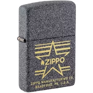 Zippo viegli aizdedzama šķiltava Zippo 48711 — pretvējā metāla uzpildāma kabatas šķiltava, vienkarstuma liesma