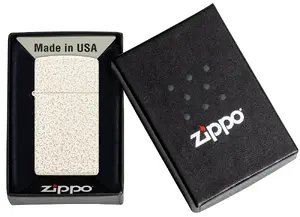 Zippo lighter Zippo 49265 Slim Mercury Glass — slim metal refillable windproof lighter with Mercury Glass finish