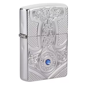 Pretinātājs Zippo 49289 Armor Medieval Design — Zippo metāla pretvējā pretinātājs, uzpildāms