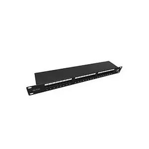 Solarix savienojuma panelis Solarix 24 x RJ45 CAT5E STP 1U SX24-5E-STP-BK-N