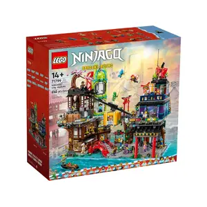 Конструктор LEGO Ninjago City Market 71799 – Модульный игровой набор, Многоуровневый рынок
