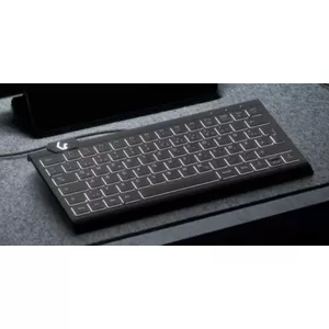 KeySonic KSK-5010ELC (DE) tastatūra USB QWERTZ Vācu Melns