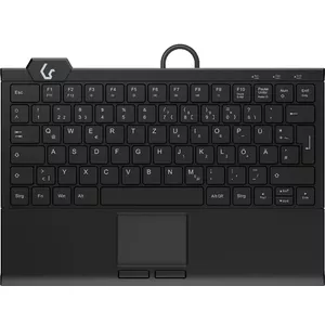 KeySonic KSK-5210ELU (DE) keyboard Home USB QWERTZ German Black Tenkeyless