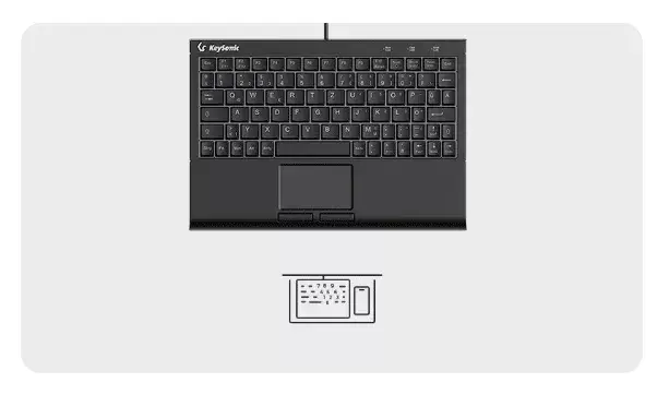 Klaviatūra KeySonic KSK-3211ELU DE Photo 3