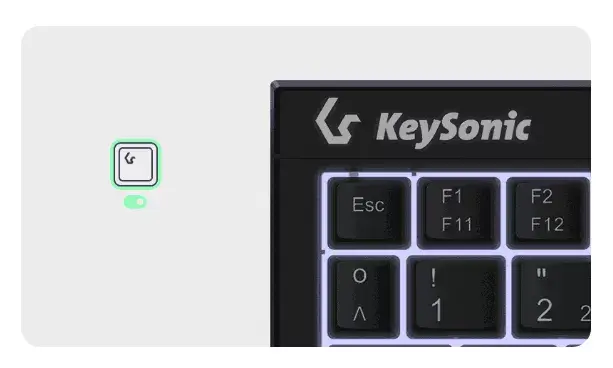 Klaviatūra KeySonic KSK-3211ELU DE Photo 4