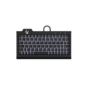 KeySonic KSK-3010ELC (DE) tastatūra USB QWERTZ Vācu Melns