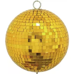 Mirror Ball EUROLITE 15 cm gold — disco mirrorball for lighting effects