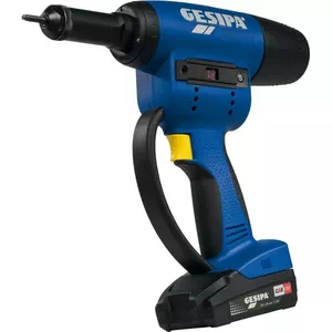 Rievēšanas uzgriežņu instruments GESIPA FireBird Pro CAS 15000N 1x18V 2.0Ah – bezvadu, vilces spēks 15000 N, akumulators 18V 2.0Ah