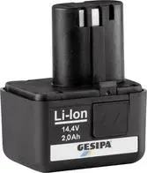 Cordless battery tool GESIPA 1666440, battery 2 Ah