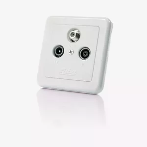Socket-outlet SAT + TV + Radio Fuba GAD 300 3 dB White