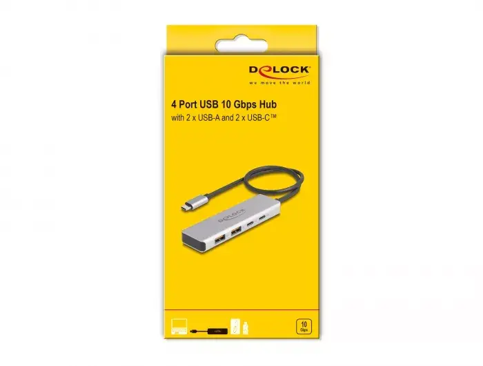 DeLOCK USB Hub USB Type-C 10 Gbps Photo 3