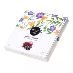 Chocolate truffles pure chocolate PURE CHOCOLATE 16 with blackcurrant filling, 120 g