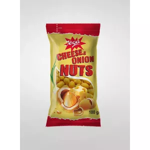 Peanuts Jėga snack with cheese and onion flavor 100 g