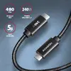 Кабель USB-C Axagon BUCM2-CM15AB Photo 2