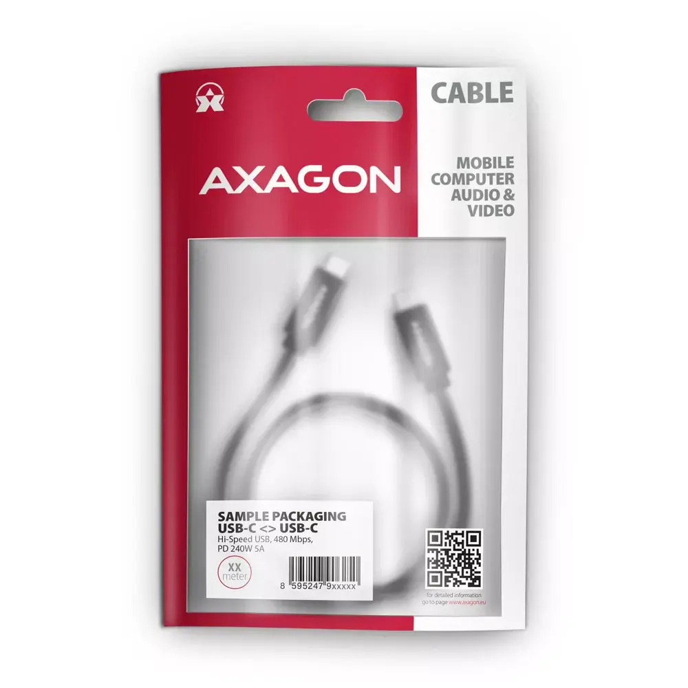 USB-C Кабель Axagon BUCM2-CM10AB Photo 8